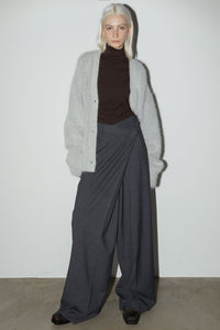 Asymmetrical Wrap Pants, Grey Pants MODU Atelier 