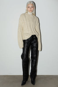 Chunky Knit Sweater, Beige Sweater MODU Atelier 