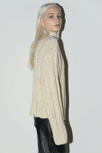 Chunky Knit Sweater, Beige Sweater MODU Atelier 
