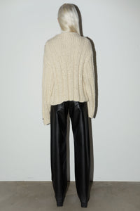 Chunky Knit Sweater, Beige Sweater MODU Atelier 