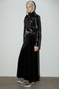 Double Belted Velvet Skirt Maxi Skirt MODU Atelier 