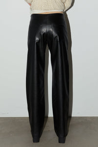 Lace Up Leather Pants Pants MODU Atelier 