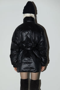Long Belted Puffer Jacket Outerwear MODU Atelier 