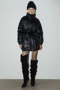 Long Belted Puffer Jacket Outerwear MODU Atelier 