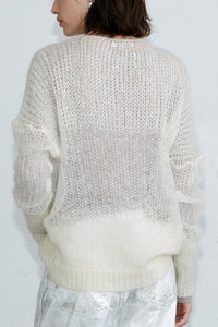Mohair Knit, Cream Knit Tops MODU Atelier 