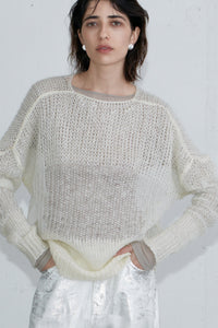 Mohair Knit, Cream Knit Tops MODU Atelier 