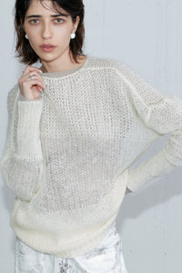 Mohair Knit, Cream Knit Tops MODU Atelier 