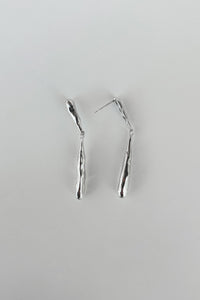 Organic Drop Earring, Silver Earrings MODU Atelier 