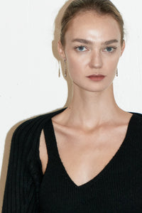 Organic Drop Earring, Silver Earrings MODU Atelier 
