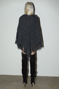 Tassel Poncho, Grey Cardigan MODU Atelier 