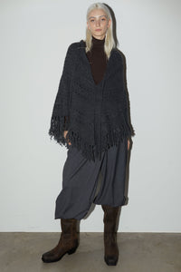 Tassel Poncho, Grey Cardigan MODU Atelier 