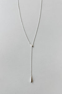 Teardrop Drop Chain Necklace Sterling Silver Necklace MODU Atelier 