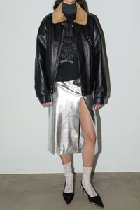 Wellness Oversized Crewneck, Black Knit Tops MODU Atelier 
