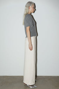 Wide Leg Boucle Pant, Cream Pants MODU Atelier 
