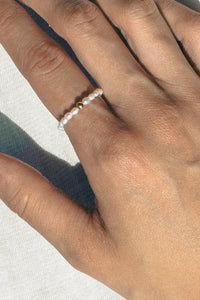 14k Beaded Pearl Ring 14K Gold Ring MODU Atelier 