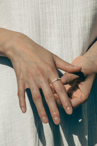 14k Beaded Pearl Ring 14K Gold Ring MODU Atelier 