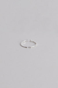 925 Baguette Mini Cubic Ring, Silver Sterling Silver Ring MODU Atelier 
