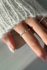 925 Ball Front Beaded Ring Sterling Silver Ring MODU Atelier 
