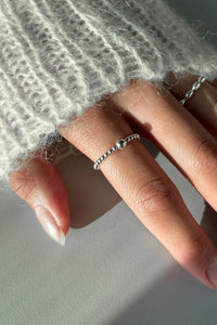 Modu Loc Rings 925 Ball Front Beaded Ring – MODU Atelier