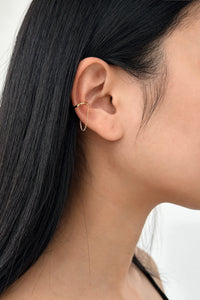 925 Chain Ear Cuff Gold Plated Sterling Silver Earrings MODU Atelier 