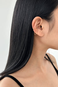 925 Chain Ear Cuff Gold Plated Sterling Silver Earrings MODU Atelier 