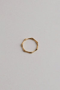 925 Joint Cubic Rings, Gold Gold Plated Sterling Silver Ring MODU Atelier 