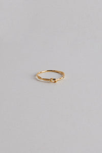 925 Knotted Twist Ring, Gold Gold Plated Sterling Silver Ring MODU Atelier 
