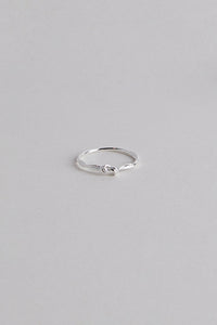 925 Knotted Twist Ring, Silver Sterling Silver Ring MODU Atelier 
