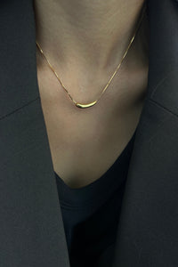925 Longhorn Shape Pendant Necklace, Gold Gold Plated Sterling Silver Necklace MODU Atelier 