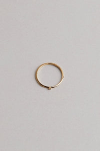 925 Mid Band Mini Stone Ring, Gold Gold Plated Sterling Silver Ring MODU Atelier 