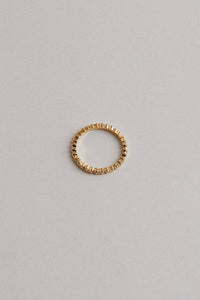 925 Mini Cubic Flower Ring, Gold Gold Plated Sterling Silver Ring MODU Atelier 