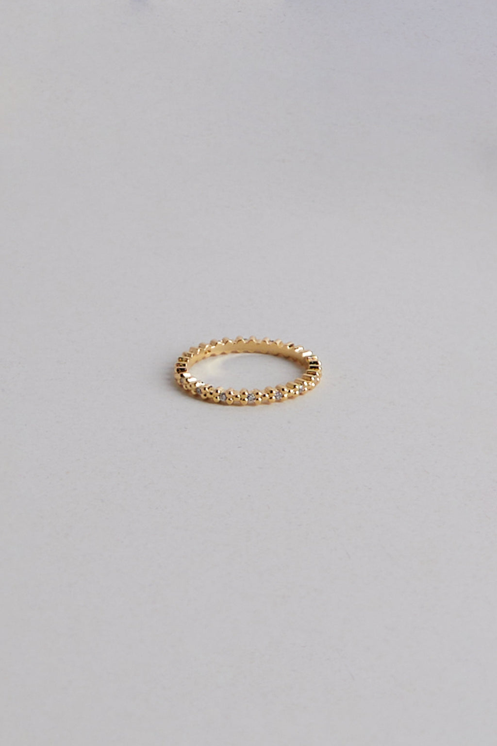 925 Mini Cubic Flower Ring, Gold – MODU Atelier