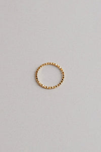 925 Mini Flower Oval Ring, Gold Gold Plated Sterling Silver Ring MODU Atelier 