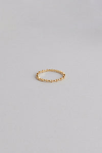 925 Mini Flower Oval Ring, Gold Gold Plated Sterling Silver Ring MODU Atelier 
