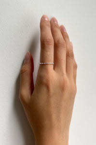 925 Mini Flower Oval Ring, Silver Sterling Silver Ring MODU Atelier 