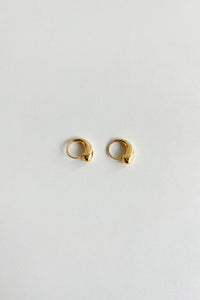 925 Mini Organic Hoops Gold Plated Sterling Silver Earrings MODU Atelier 