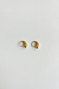 925 Mini Organic Hoops Gold Plated Sterling Silver Earrings MODU Atelier 