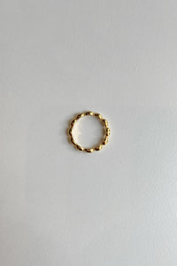 925 Oval Linked Ring, Gold Sterling Silver Ring MODU Atelier 