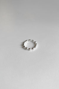 925 Oval Linked Ring, Silver Sterling Silver Ring MODU Atelier 