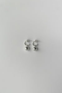 925 Sphere Mini Hoops Sterling Silver Earrings MODU Atelier 
