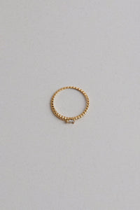 925 Tear Drop Cubic Ring, Gold Gold Plated Sterling Silver Ring MODU Atelier 