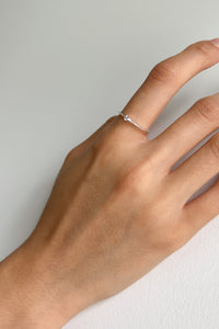 925 Teardrop Cubic Ring, Silver Sterling Silver Ring MODU Atelier 