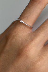 925 Teardrop Cubic Ring, Silver Sterling Silver Ring MODU Atelier 