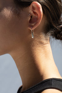 925 Teardrop Hoop Earring Sterling Silver Earrings MODU Atelier 