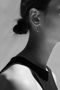 925 Teardrop Hoop Earring Sterling Silver Earrings MODU Atelier 