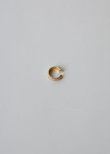 925 Thick Cubic Ear Cuff Gold Plated Sterling Silver Earrings MODU Atelier 