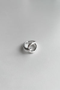 925 Thick Twisted Loop Ring Sterling Silver Ring MODU Atelier 