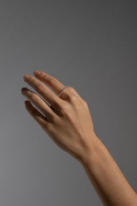 925 Thin Twist Ring Sterling Silver Ring MODU Atelier 