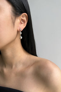 925 Triple Sphere Earring, Silver Gold Plated Sterling Silver Earrings MODU Atelier 