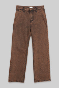 Acid Wash Brown Jeans Pants MODU Atelier 